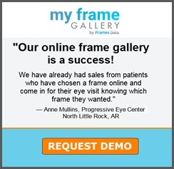 "Our online frame gallery is a success!" Request a demo for your practice today.