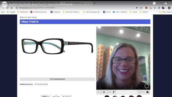 Seeport Optometry demonstrates My Frame Gallery