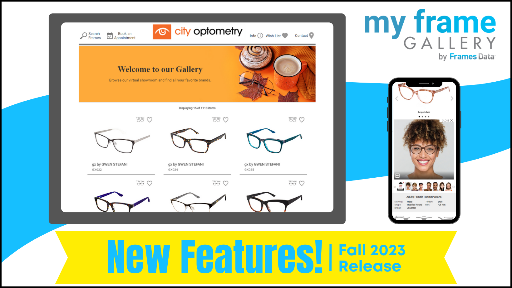 New My Frame Gallery features for Fall 2023