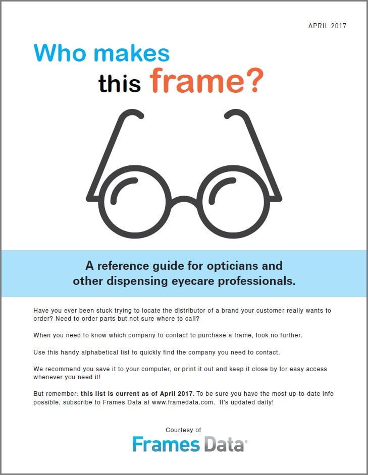 Who Makes This Frame? ebook released